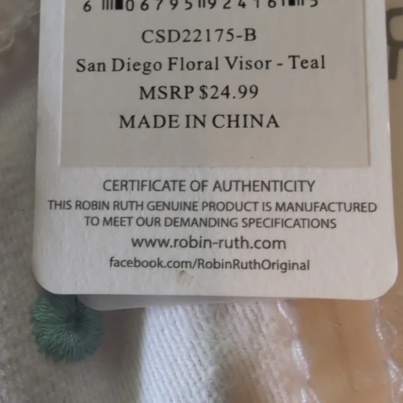 Box#7    Robin Ruth Floral San Diego Cap 🧢 - Picture 6 of 12